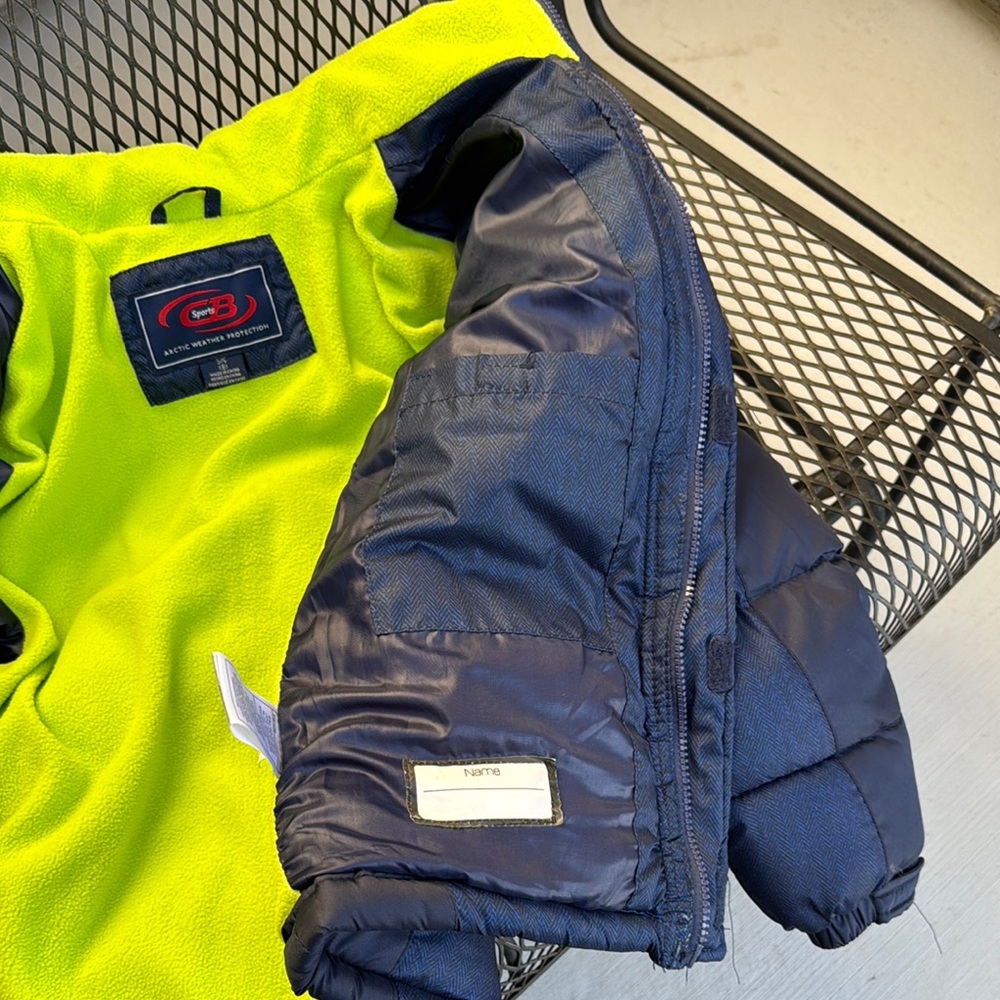 CB boys sports Navy Puffer Jacket - Picture 7 of 8